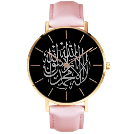 MEDINE - Montre Chiffre Arabe Rose/Dorée