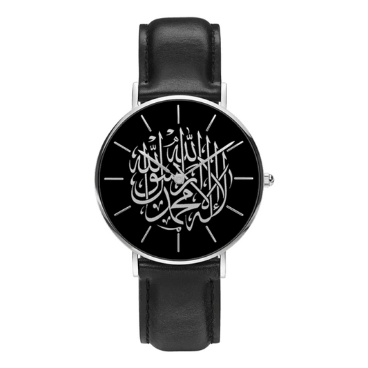 MEDINE - Montre Chiffre Arabe Noire/Dorée