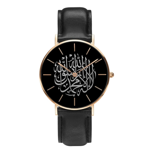 MEDINE - Montre Chiffre Arabe Noire