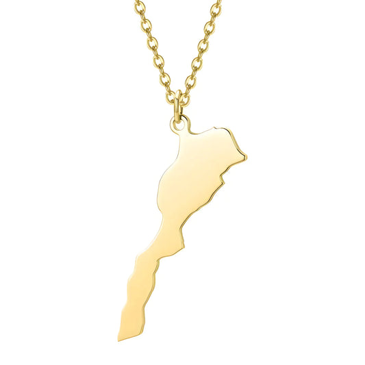 Collier Carte - Choisissez votre pays natal