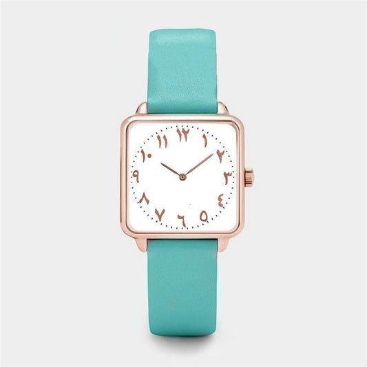 CASABLANCA - Montre Chiffre Arabe Turquoise