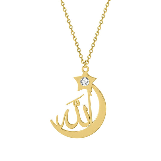 Collier Allah Croissant de Lune